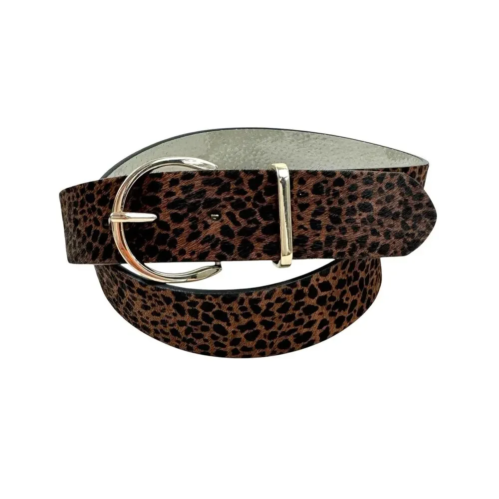 WHBM Cheetah Print Pony Hair Belt